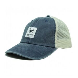 SURF MONKEY - TRUCKER CAP - CANVAS MESH - COTTON / ADULT / ONE SIZE (BLUE)